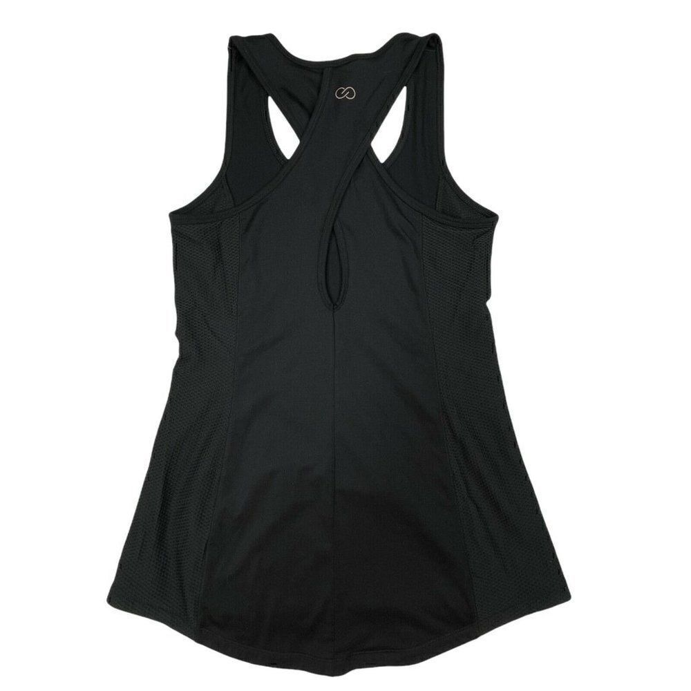 Calia Cross Back Keyhole Tank Black - Picture 2 of 6